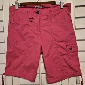 Stylish Pink Women's Cargo Shorts